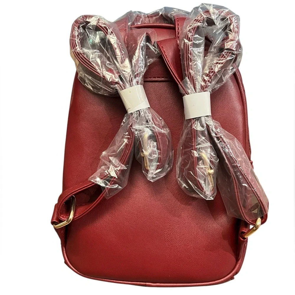 Badgley Mischka Small Diamond Quilted Studded Backpack NWT